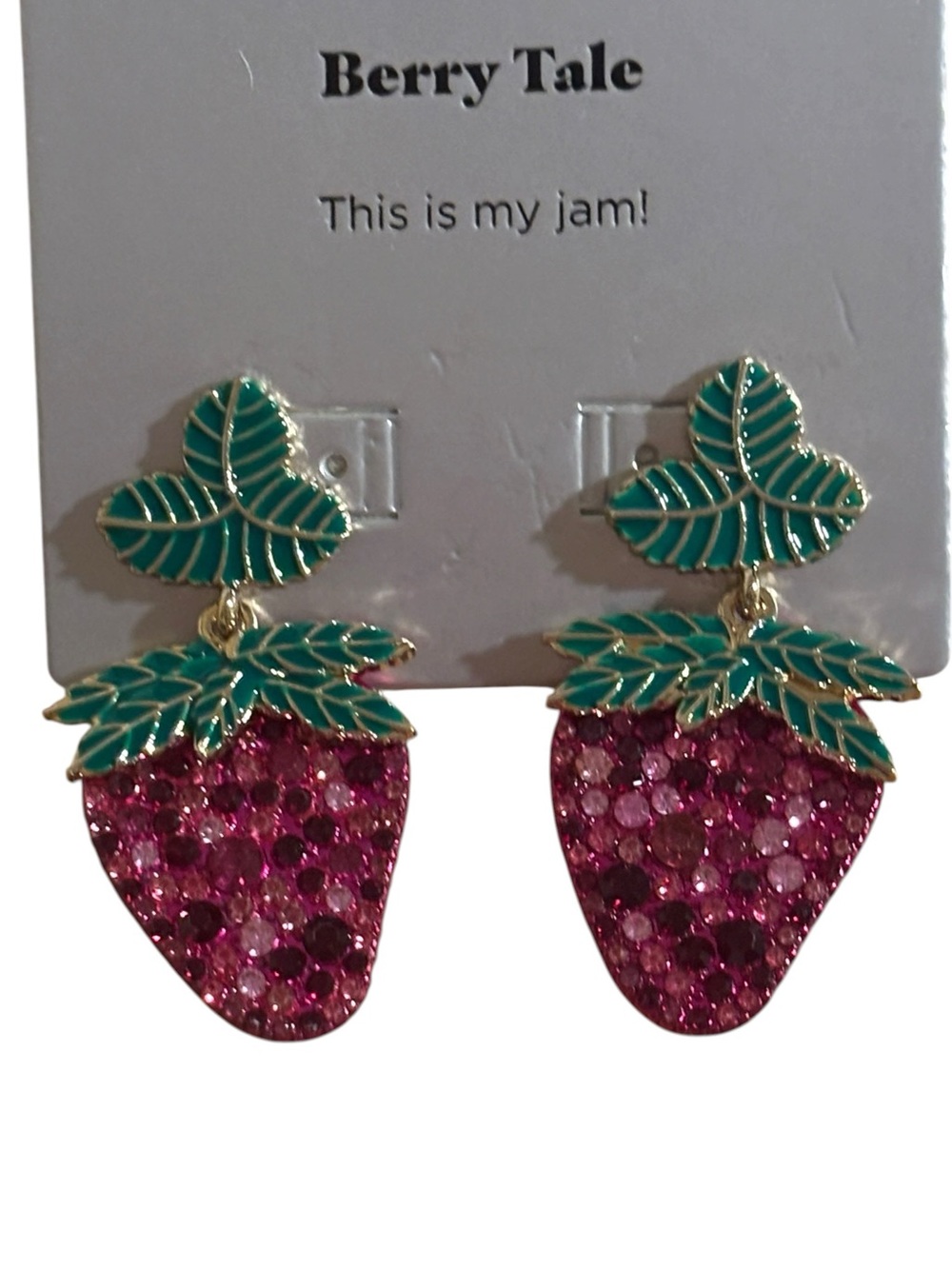 BaubleBar Strawberry Earrings - Picture 2 of 3